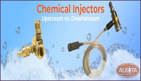 How does a downstream chemical injector work?