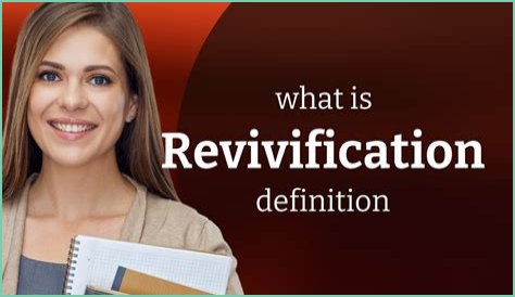 What does revivification meaning?